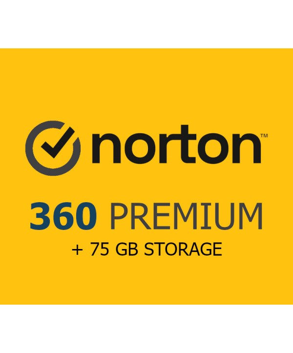 Norton 360 Premium 2023 1 Jahr / 10 Geräte + 75 GB Cloud Storage Key EUROPE